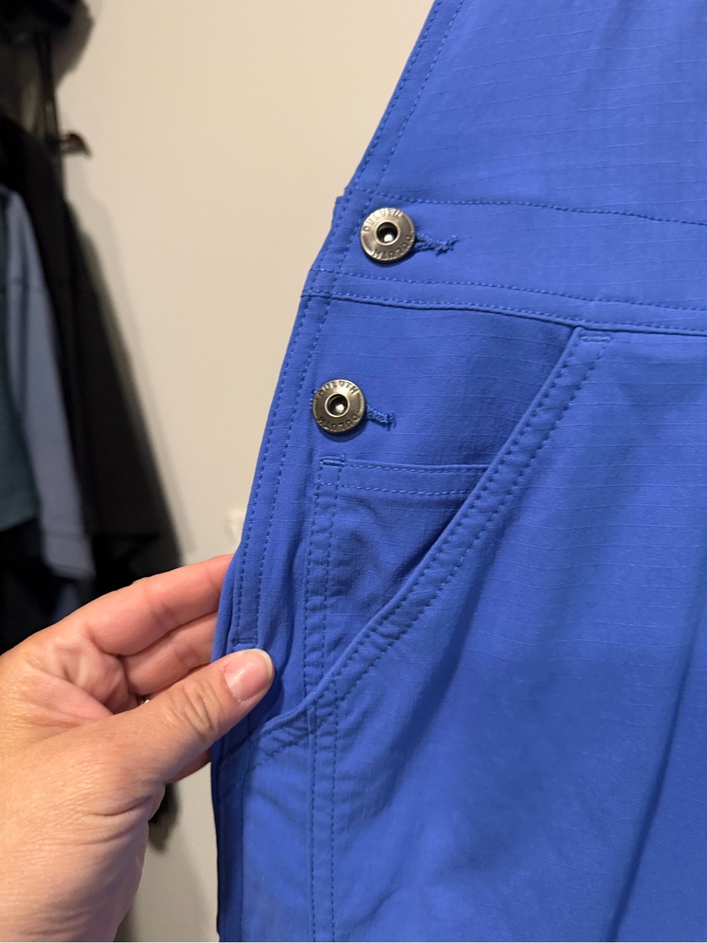 Duluth Trading Co Nwt Blue Women's Waterproof Overalls Jumpsuit - Picture 4 of 8
